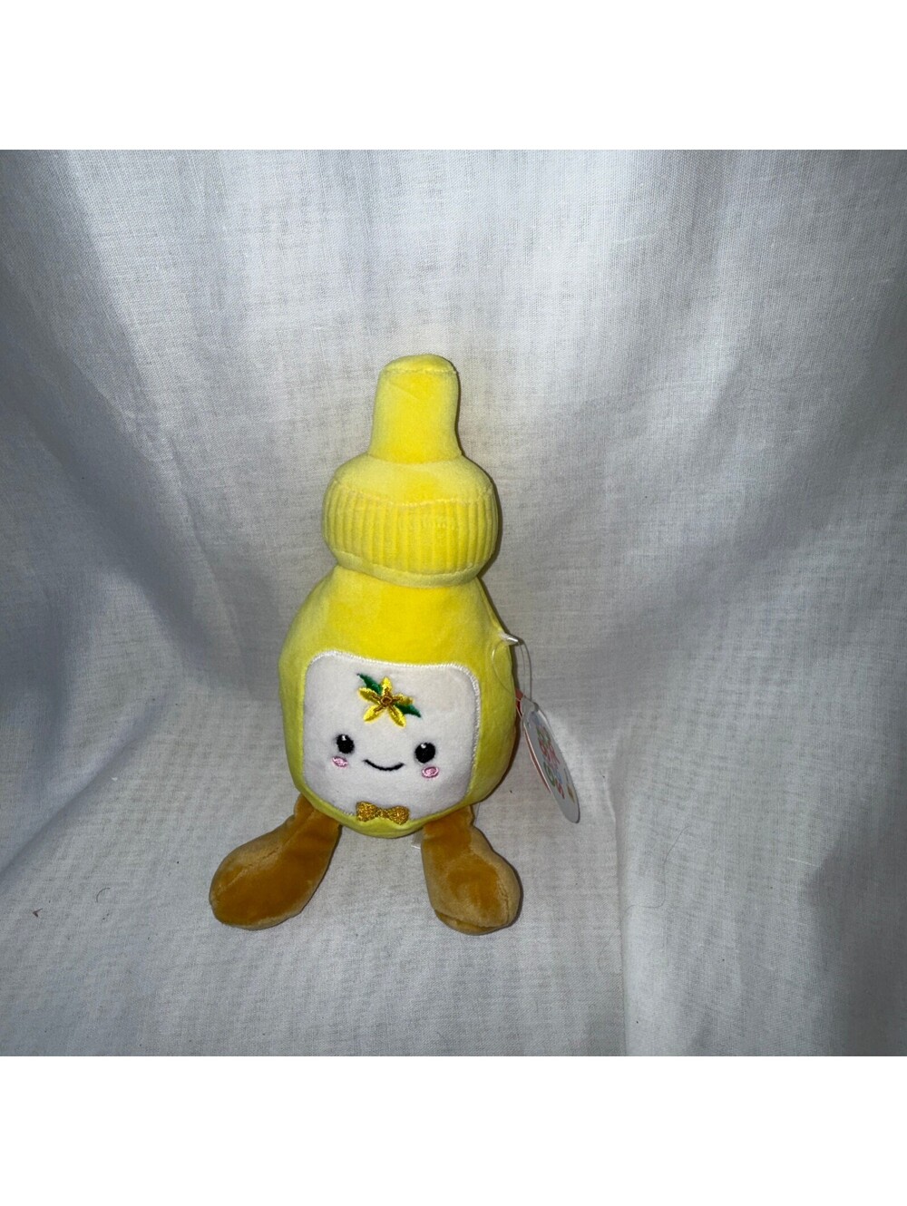 GiggleScape Mustard Bottle Plush 9” Yellow Food Toy Target Exclusive NWT